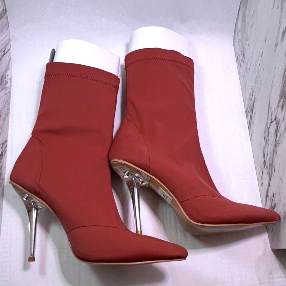 Bold & Sleek: Brand New Sock Boots – Size 5